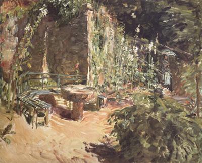 Max Slevogt Sunny Garden Corner in Neukastel (nn02) Spain oil painting art